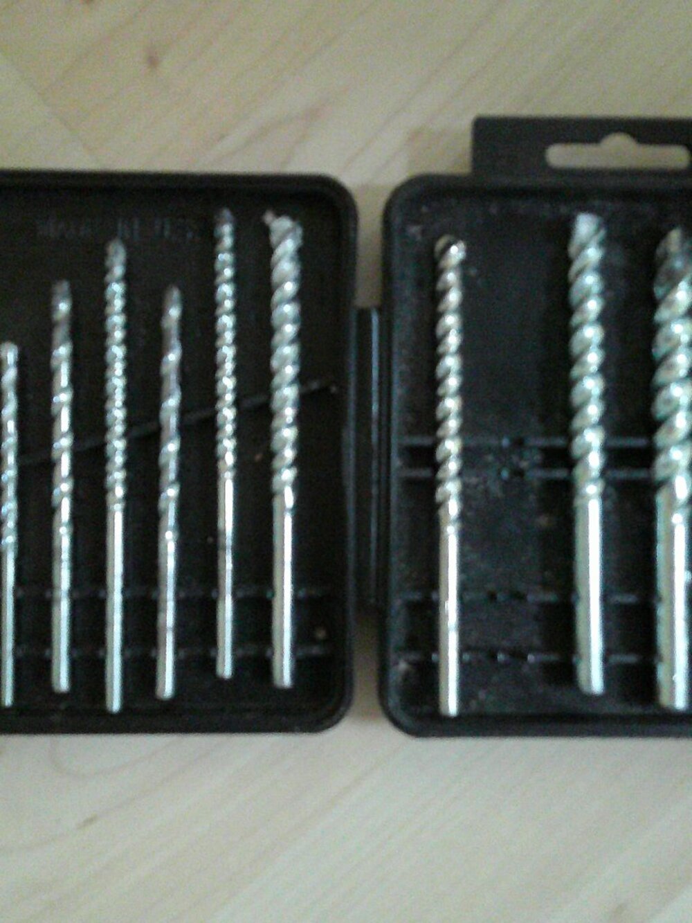 Assorted Drill Bits in Plastic Carry Case